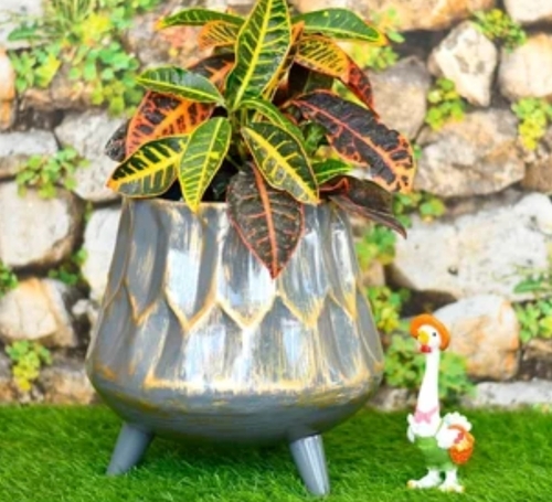 Colored Big Metal Planter