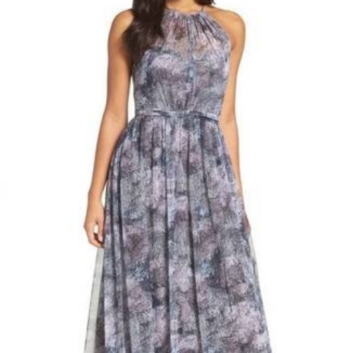Designer Printed Gown