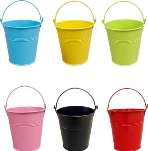 Portable Metal Planters Bucket