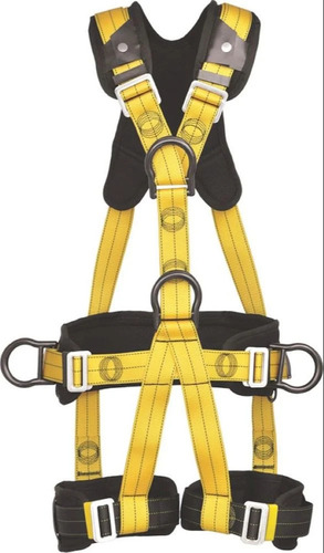 Yellow Full Body Safety Harness - Application: Usage/Application	Fall Protection Color	Black Material	Polyester Hook Option	Screw Is It Customized	Customized Country Of Origin	Made In India