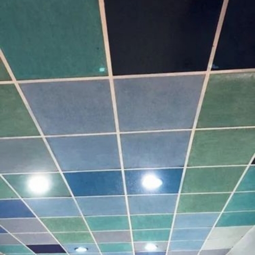 Polyester Fabric Acoustic Celling Tile