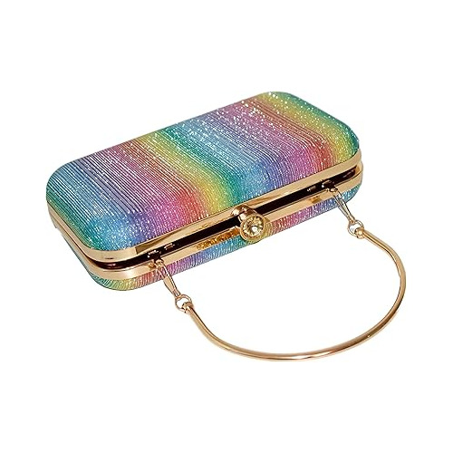 Rainbow Theme Clutch Purse