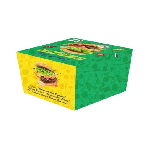 Printed Burger Packaging Box