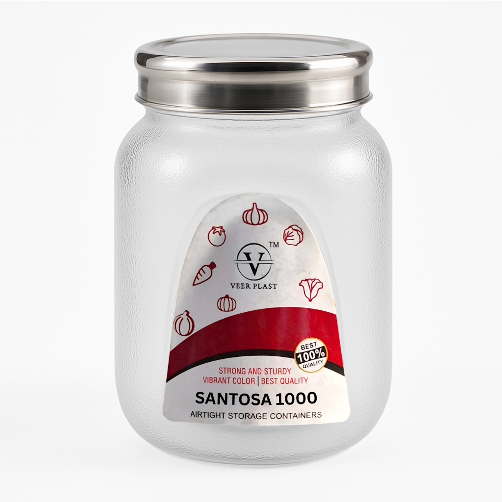 Veer Plast Santosa 1000 Ml Airtight Container - Application: Food Storage