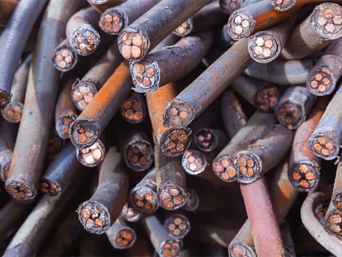 Insulated Copper Wire Cable Scrap - Color: Black