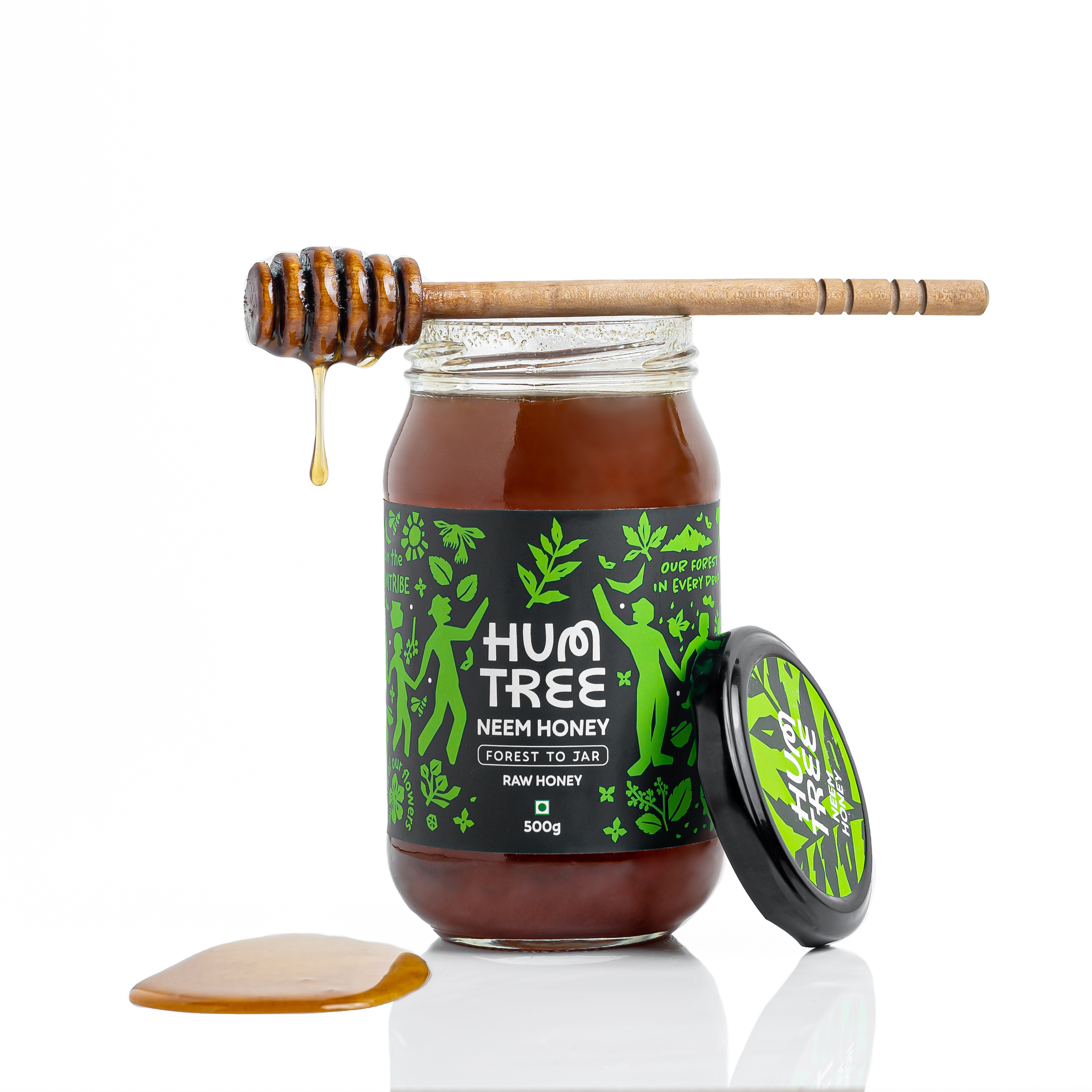 Unprocessed Neem Raw Honey 500gm Pack