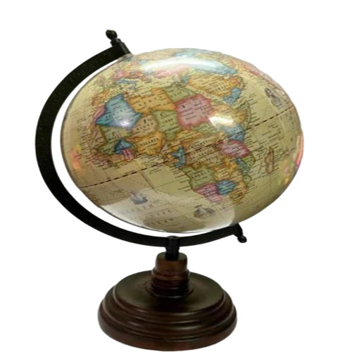 Wooden Base World Globe