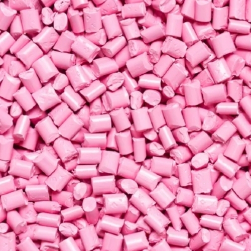 Pink Plastic Granules 