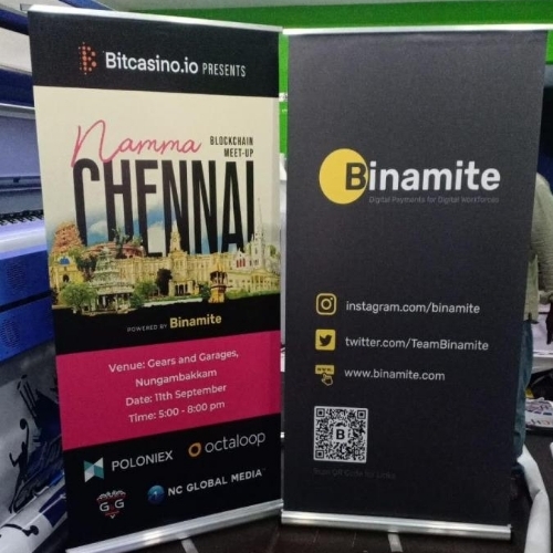 Premium Roll Up Standee With Eco-Synthetic HD Print