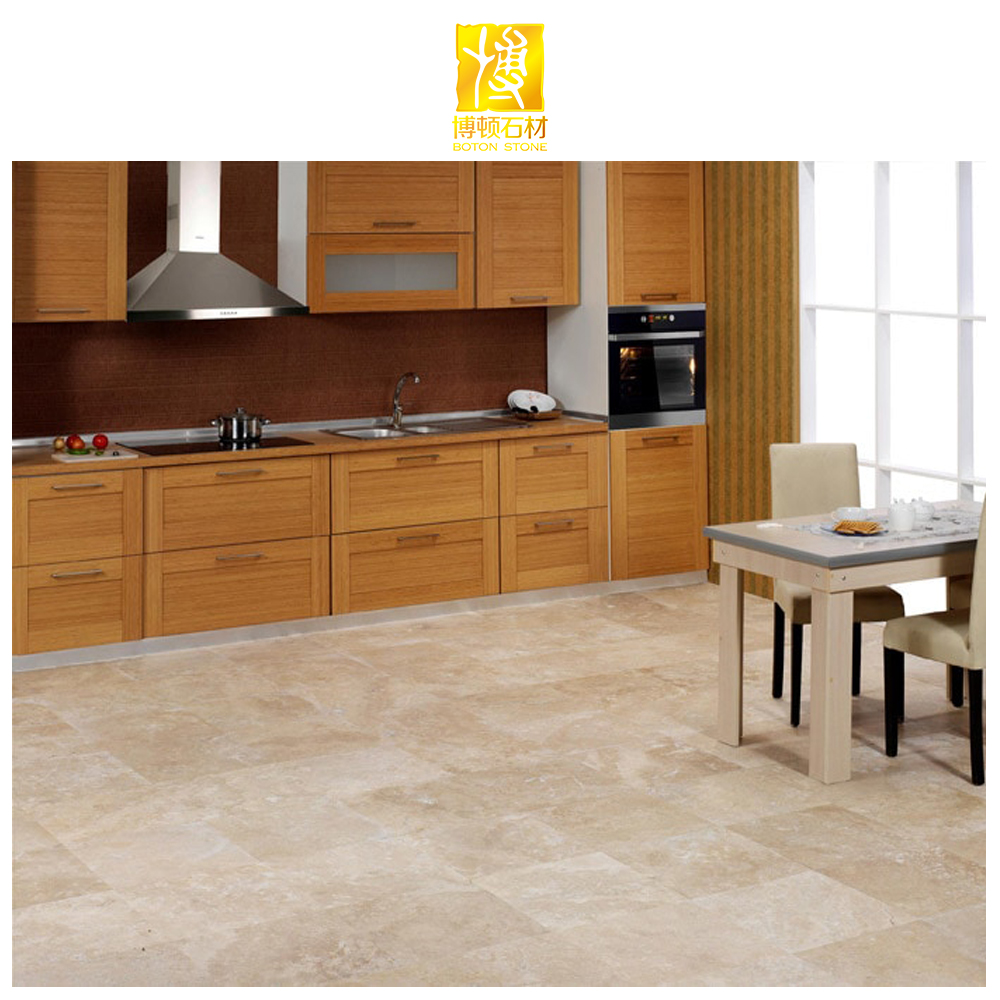 Beige Flooring Tiles Outdoor Wall Cladding Slab Travertine Tiles - Color: Multi Color