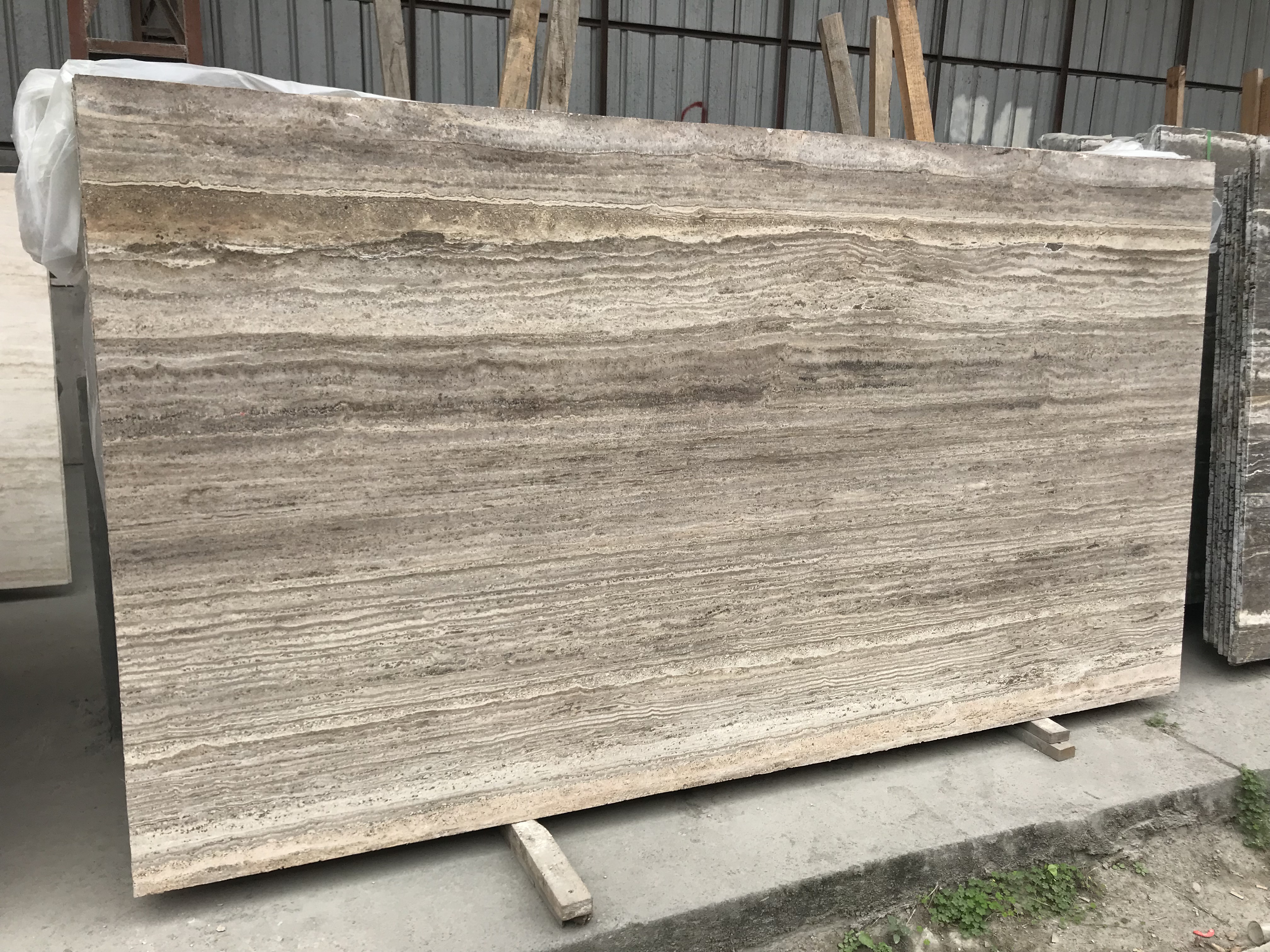 Boton Stone Beige Travertine Panel Marble - Feature: Non-Slip