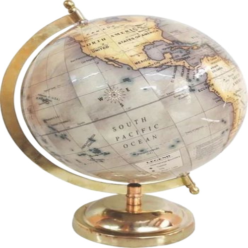 Brass World Globe