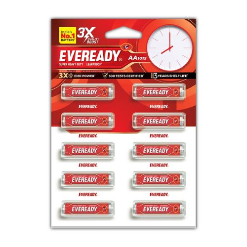 Eveready Zinc Carbon Batteries - Features: Durable