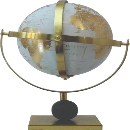 Golden Frame World Globe