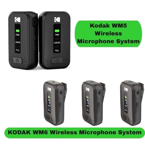 Kodak Wired And Wireless Microphones