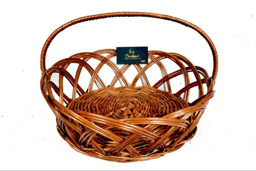 Brown Cane Basket - Regional Style: American