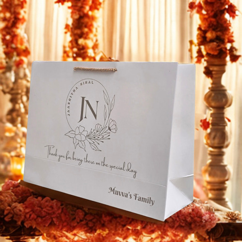 Personalized Wedding Paper Gift Bag