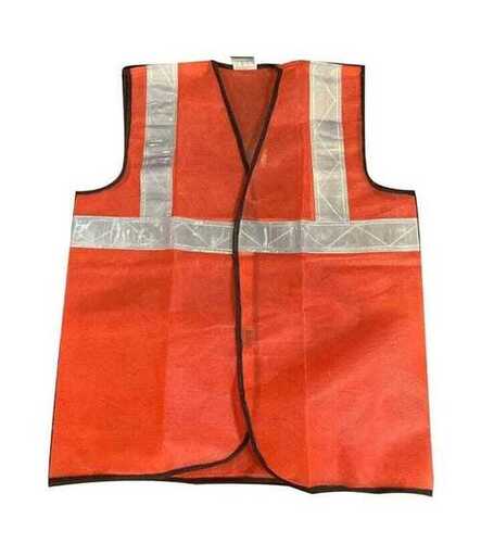 Reflective Safety Vest Jacket - Color: Orange