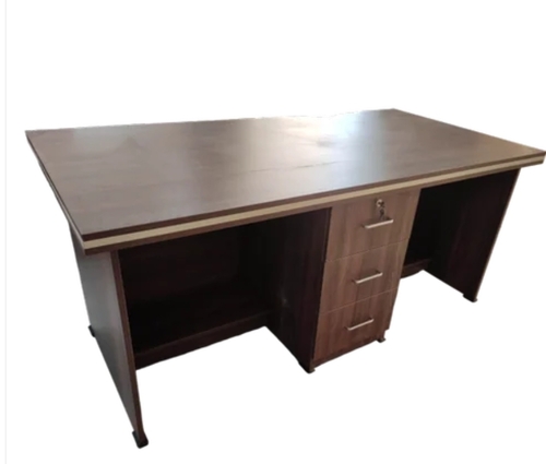 3 Drawer Particle Board Wooden Office Table
