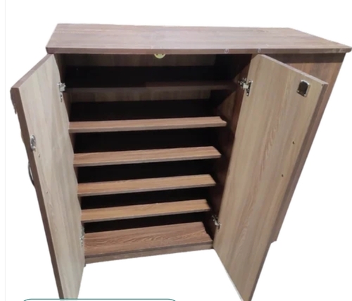 Brown Particle Board Wooden Shoe Cabinet