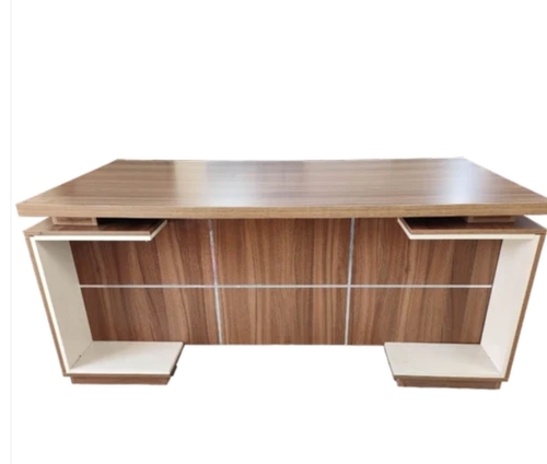 Brown Wooden Office Cabin Table