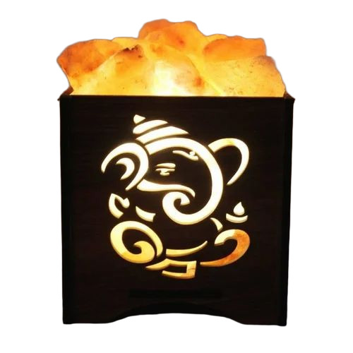 Himalayan Rock Wooden Led Lamp