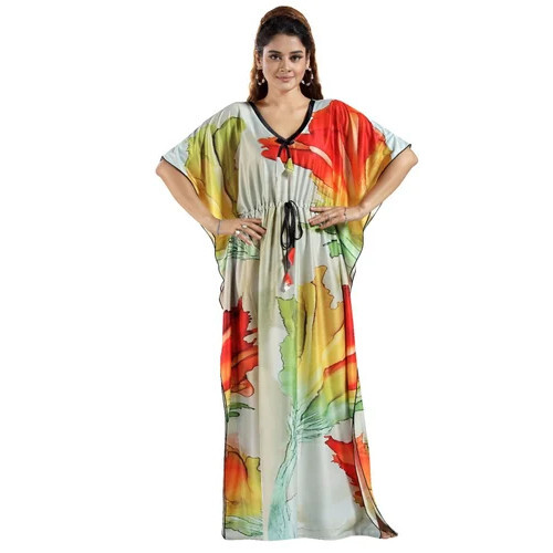Short Sleeves Digital Print Kaftan