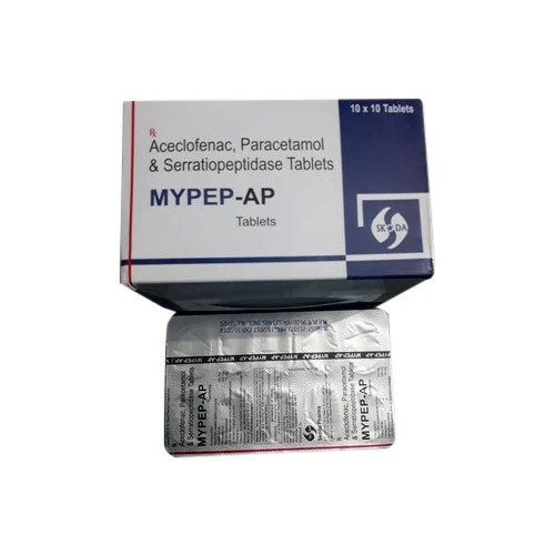 Aceclofenac,Paracetamol & Serratiopeptidase Tablets