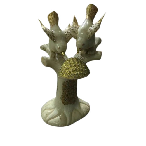 Designer Marble Pigeon Statue