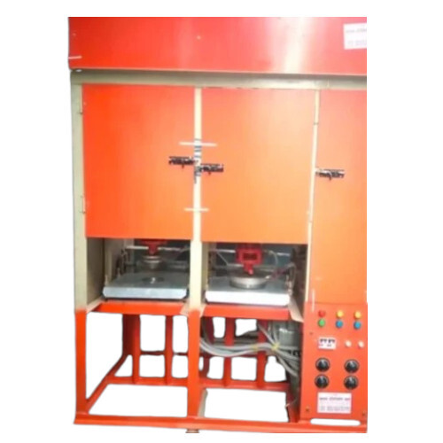 Disposable Plate Making Machine - Color: Orange