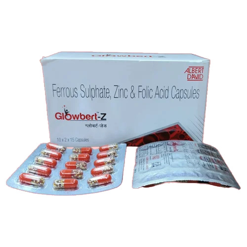 Ferrous Sulphate, Zine and Folic Acid Capsules GLOWBERT-Z
