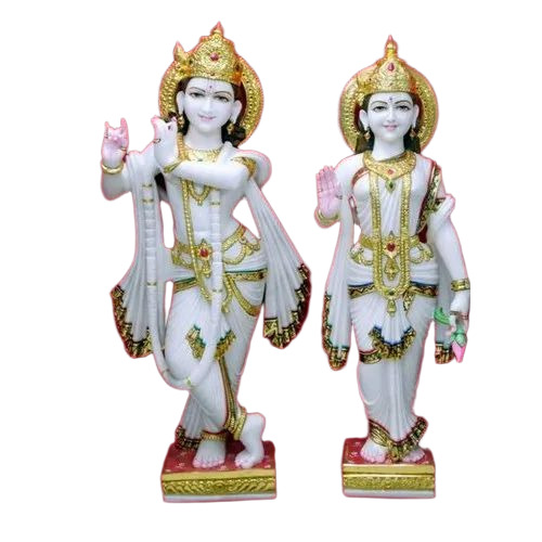 Marble Radha Krishna Statue