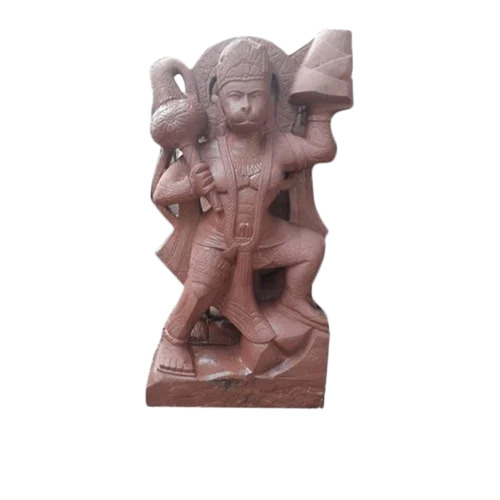 Red Sandstone Hanuman Statue