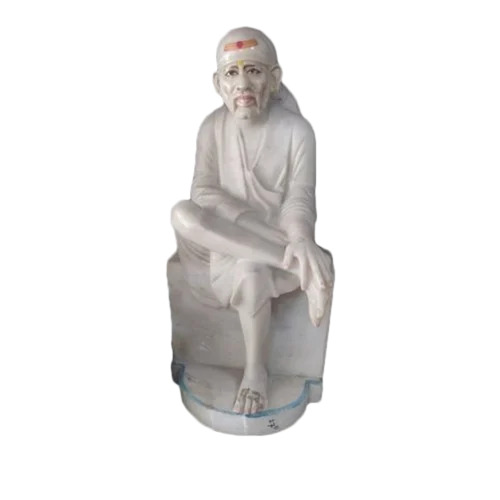 White Marble Sai Baba Statue