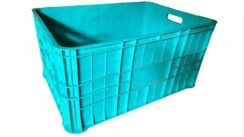 Jumbo Blue Plastic Storage Crate