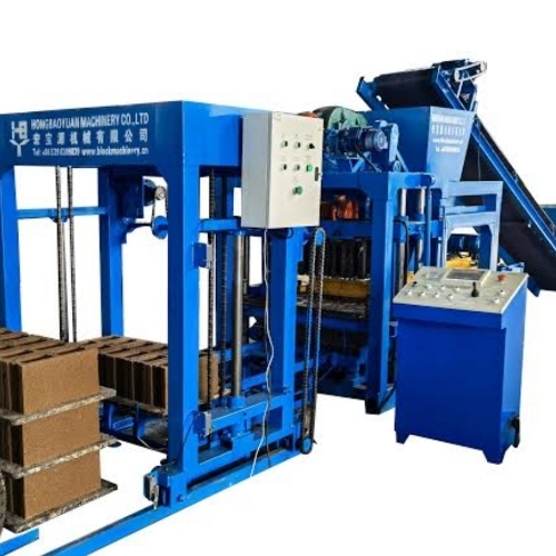 Automatic Concrete Hollow Block Making Machine