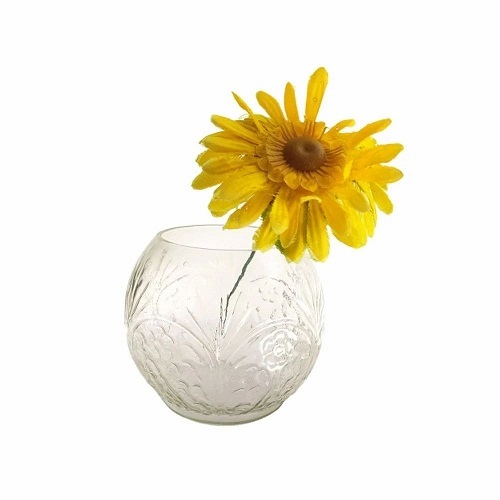 Round Glass Flower Vase