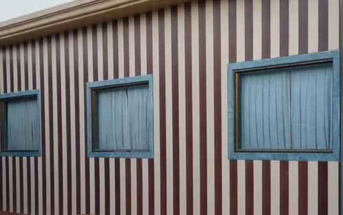 26mm Brown Front Elevation Wpc Wall Panel