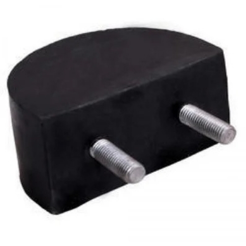 Double Bolt Crane Rubber Buffer - Color: Black
