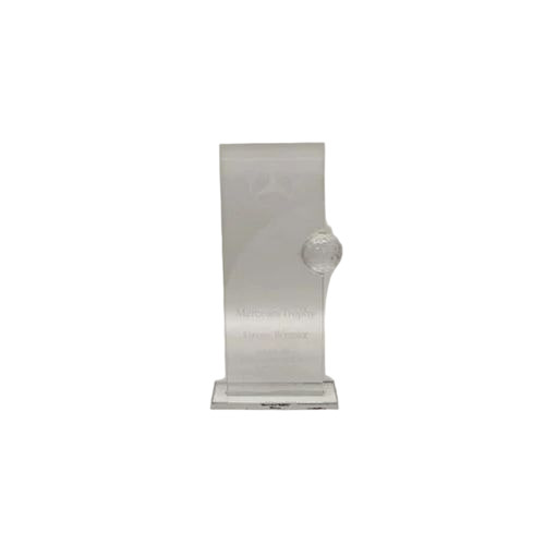Glass Golf Trophy