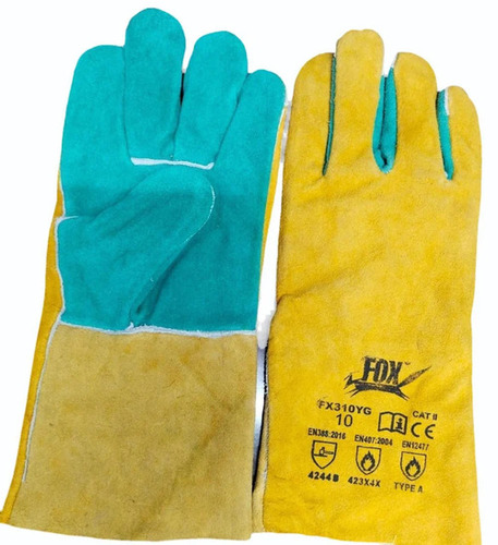 Heavy Duty Industrial Leather Gloves - Color: Hosiery Gloves1