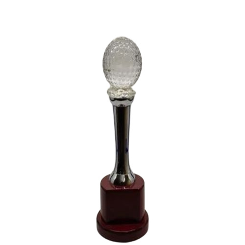 White Crystal Golf Trophy