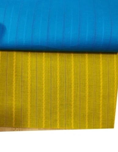 Yellow Leno Dyed Cotton Fabric