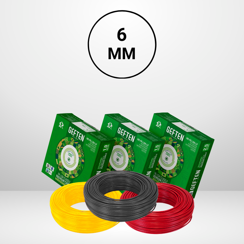 6Mm Geften Hr-Fr-Lsh-Lf Green Class 2 Premium Cable - Application: Telecommunication