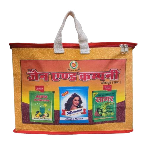 Canvas Printed Zipper Bag
