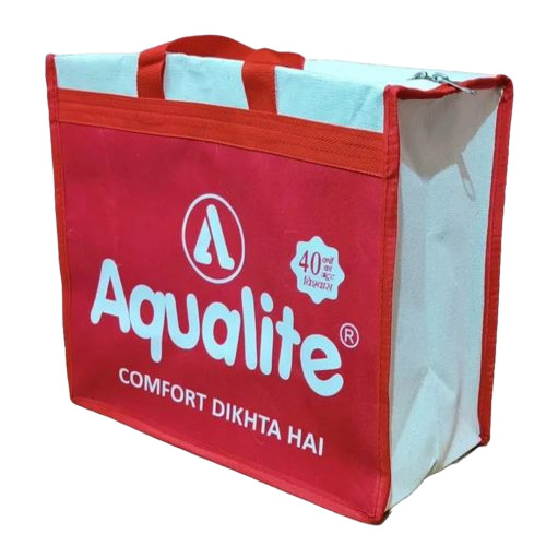 Canvas Printed Zipper Shopping Bag