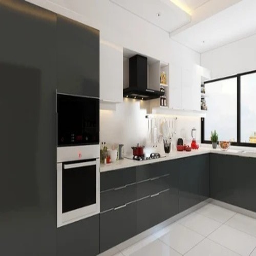 L Shaped Modular Kitchen