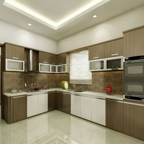 Modern L Shape Modular Kitchen