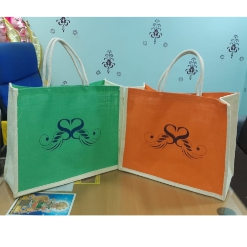 Printed jute bag