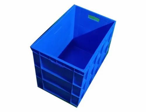 Blue Industrial Plastic Crate